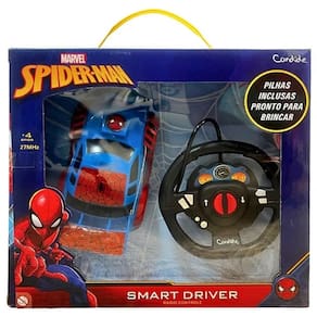 Carrinho Controle Remoto Homem ARANHA SMART Driver Candide