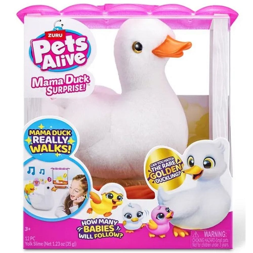 Pelucia Interativa PETS Alive Mama DUCK Surprise Candide