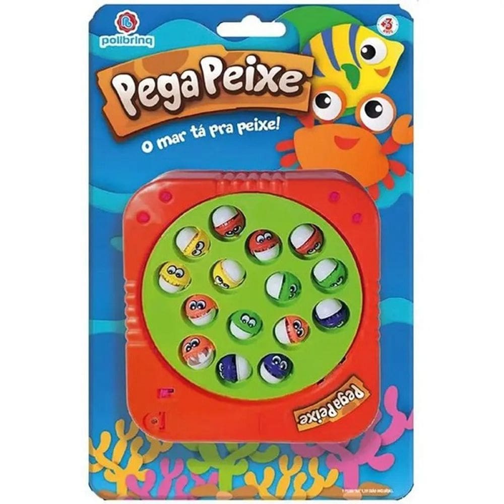 Jogo Recreativo Pega Peixe Polibrinq Laranja 6051