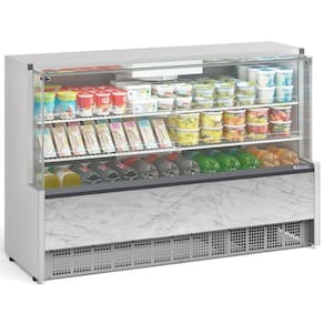 Vitrine Refrigerada Ar Forçado Com Vidros Aquecidos Gpfa175a Gelopar 1,73mt Branco 220v