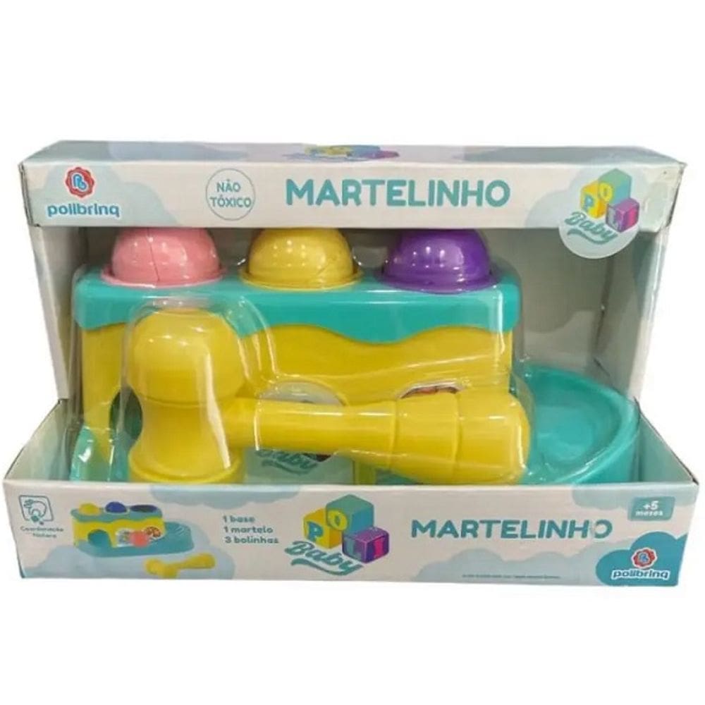 Brinquedo Infantil Martelinho BABY - Polibrinq