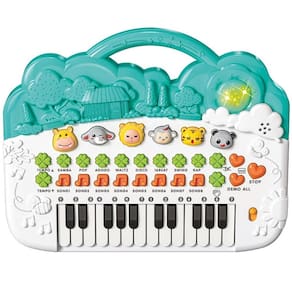 Brinquedo Educativo Musical Teclado Animais com Som e LUZ DM TOYS