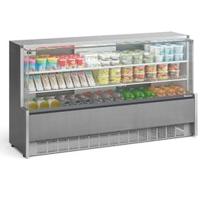 Balcão Refrigerado Gpsa205r Gelopar Aurora 1 Placa Fria 2,06mt Tipo Inox 110v