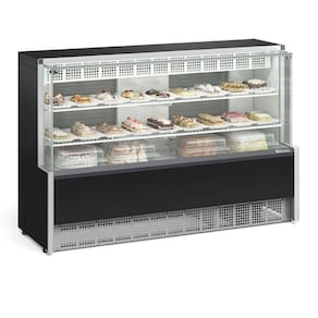 Vitrine Refrigerada Gpea175r Gelopar Aurora Confeitaria 1,73mt Preto 220v