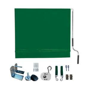 Toldo Cortina Verde - 3,10m X 2,30m - Kit Completo