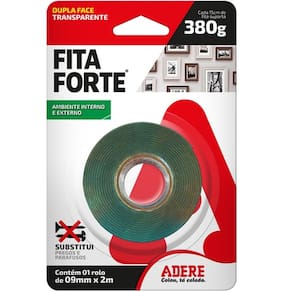 Fita Forte Dupla Face Massa Acrilica Adere 09MM X 02M