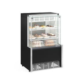 Vitrine Refrigerada Gpea075r Gelopar Aurora Confeitaria 0,74mt Preto 220v