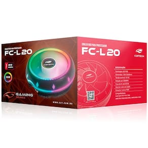 Cooler FAN CPU FC-L20RGB C3 TECH Gaming