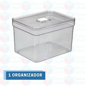Organizador Geladeira Alto Retangular Tampa 1 Unidade