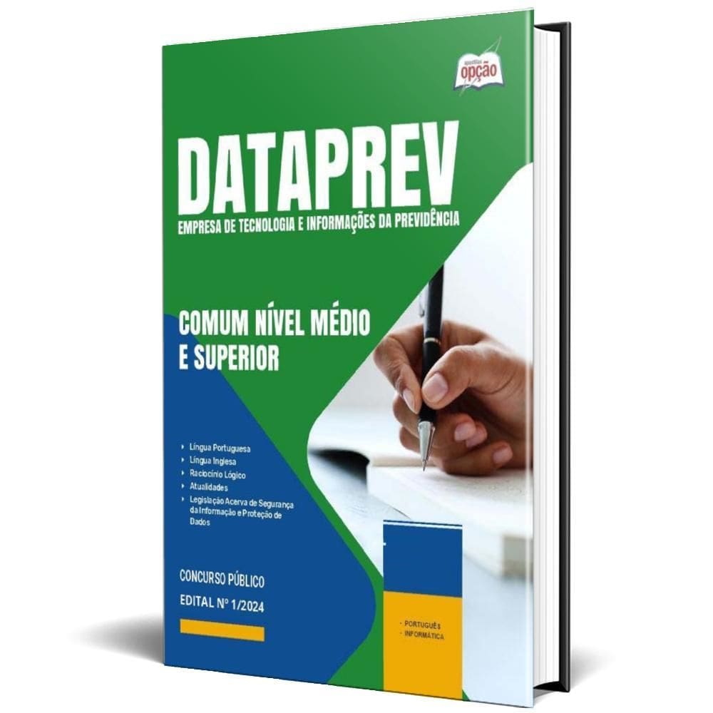 Apostila Dataprev 2024 - Comum Nível Médio E Superior