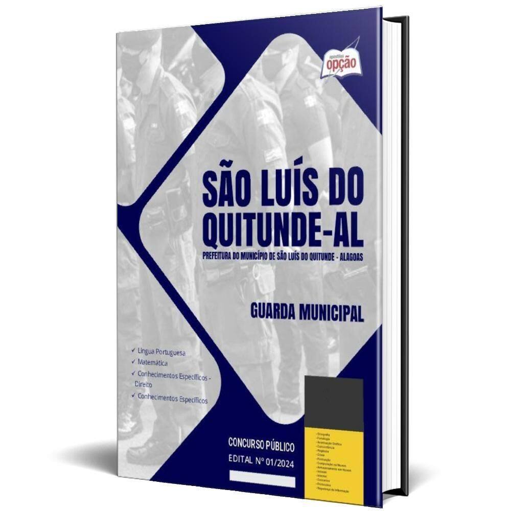 Apostila Prefeitura São Luís Do Quitunde Al 2024 Guarda