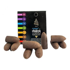 Incenso Cone Cascata Goloka Back Flow - Selecione O Aroma