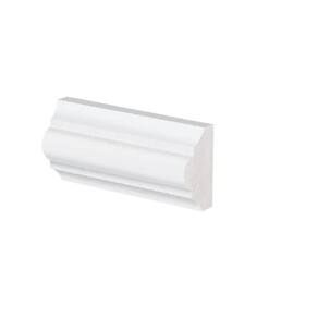 Kit com 15 Barras Rodameio de Poliestireno 1,8cmx3,5cmx240cm Casa Grassi 7,2m Branco