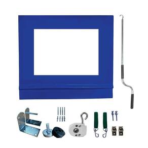 Toldo Cortina Azul C/ Visor - 1,90m X 2,70m - Kit Completo
