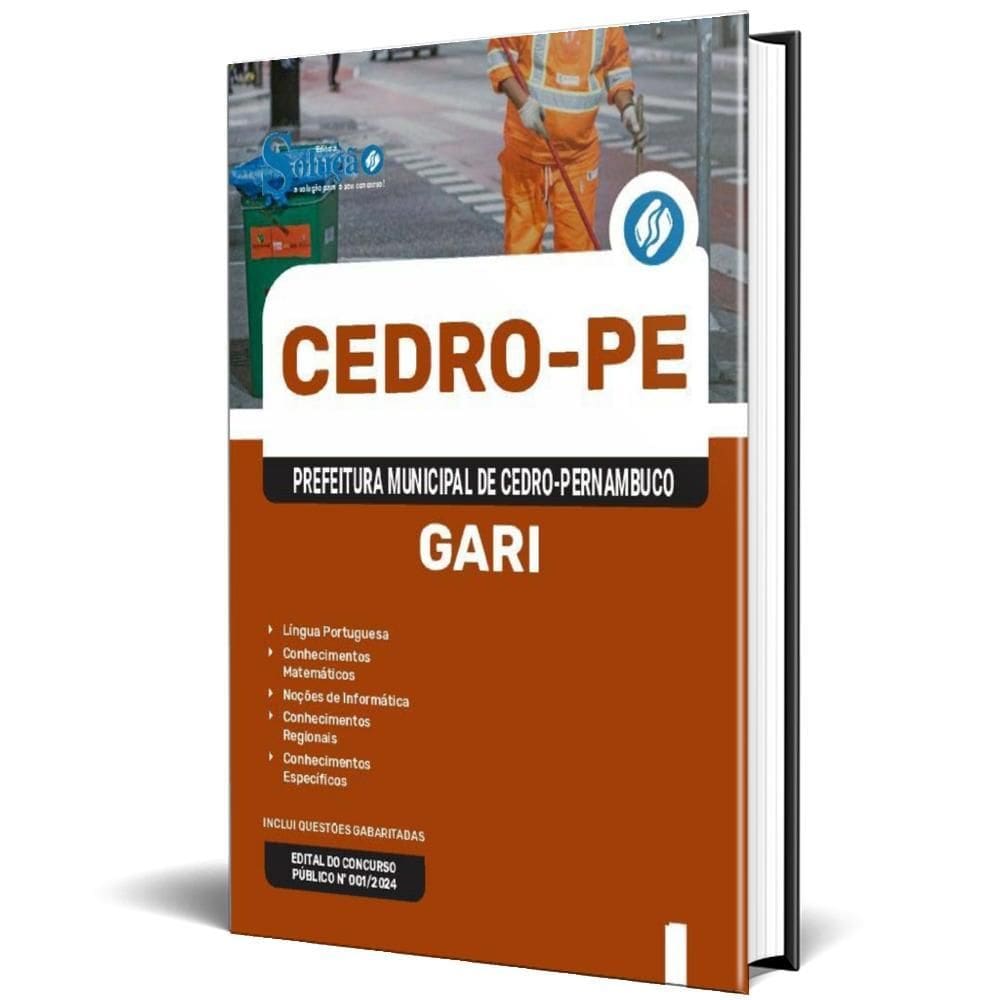 Apostila Prefeitura De Cedro Pe 2024 - Gari