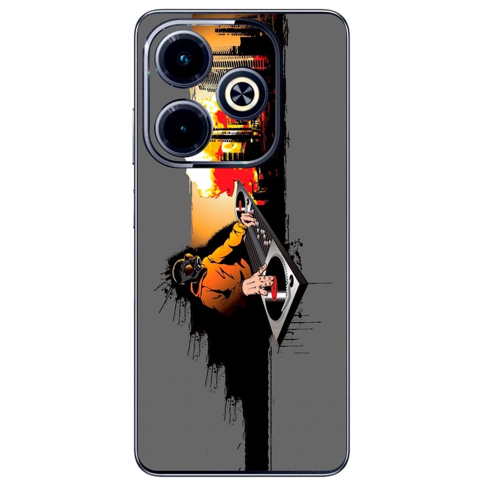 Capa Adesivo Skin264 Verso Para Infinix Hot 40i