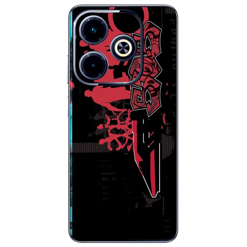 Capa Adesivo Skin055 Verso Para Infinix Hot 40i