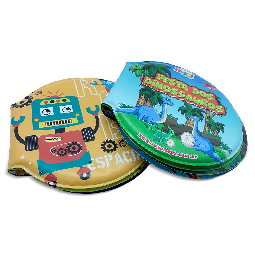 Livro de Banho Dino e Robô - Aprendizado na Hora do Banho!