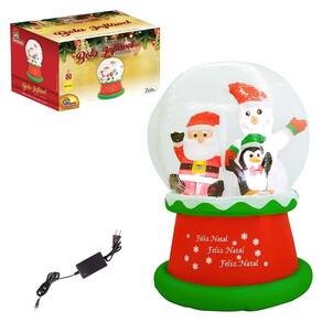 Bola Noel e Amigos Inflável com Luz Flocos de Neve Led Natal Decoração Natalina