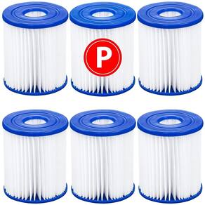 Kit 6 Cartuchos Refil Tipo P Filtrante Bomba Piscina Vg Plus