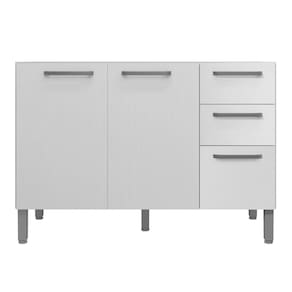 Balcão com Tampo e 2 Portas Riga Branco Supremo