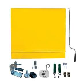 Toldo Cortina Amarelo - 1,90m X 2,60m - Kit Completo