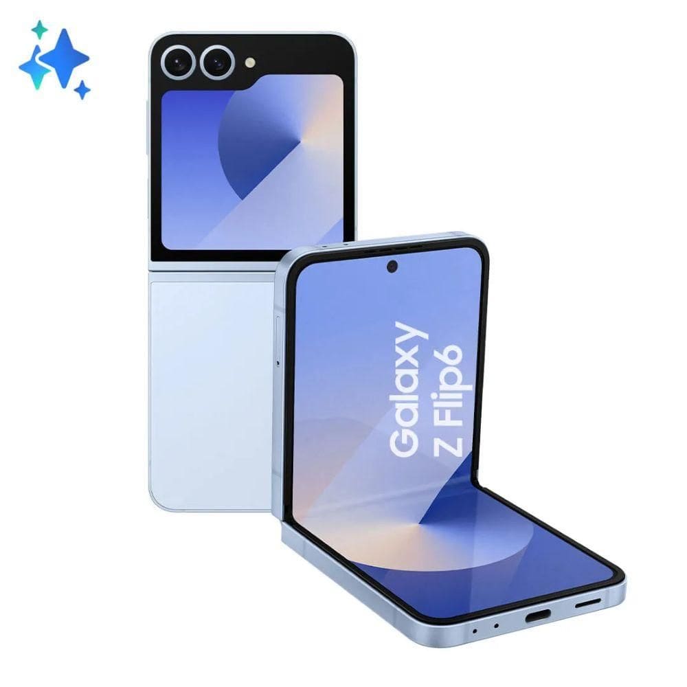 Smartphone Samsung Galaxy Z Flip 6 5G Tela 6.7 Camera Dupla 12GB RAM 512GB Azul
