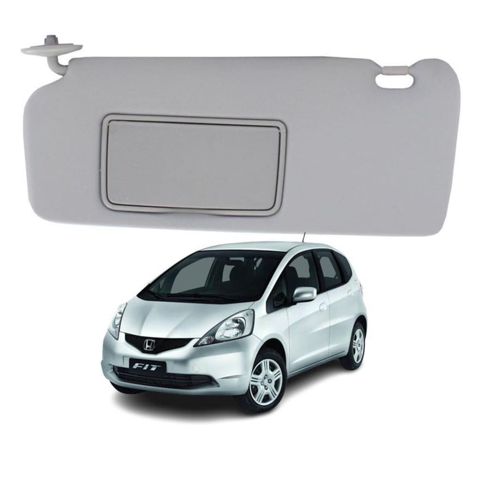 Quebra Sol Com Espelho Honda Fit 03-08 Ld Esquerdo