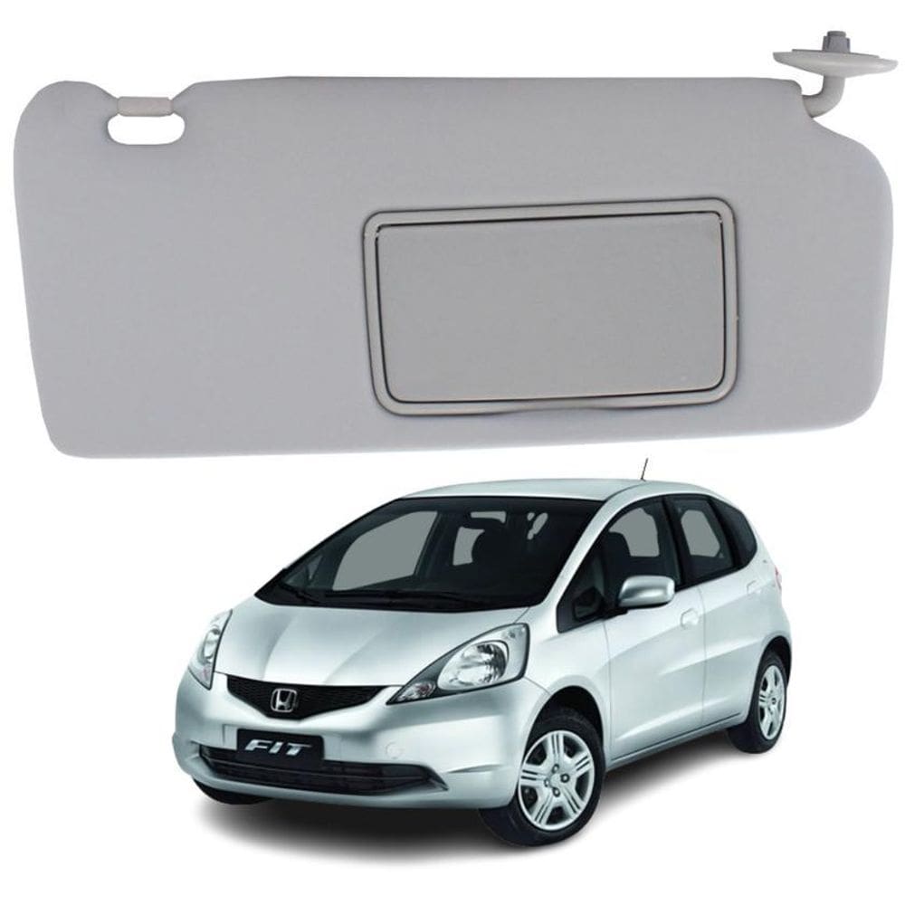 Quebra Sol Com Espelho Honda Fit 03-08 Ld Direito