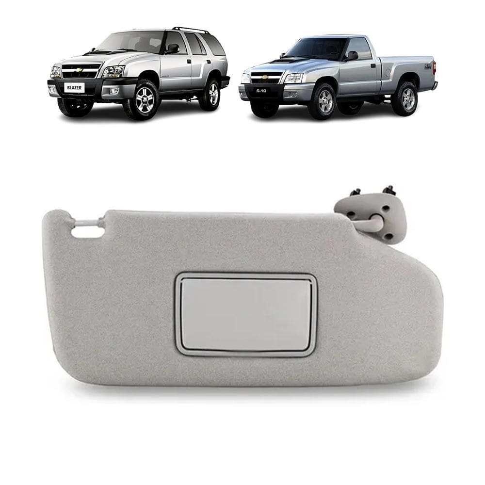 Quebra Sol Cinza Com Espelho S10 Blazer 2005 A 2011 Direito