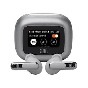 Fone Bluetooth Live Beam 3 TWS JBLLIVEBEAM3SIL, Prata, HARMAN JBL