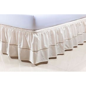 Saia Box Colchão Viúva 1,20m x 2,03m x 30cm 100% Algodão 2 Elásticos Palha