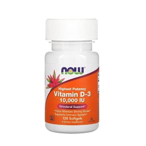 Vitamina NOW D3 10000 IU  120 Softgels  Alta Potencia