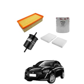 Kit Filtro Troca Óleo Peugeot 208  2016 A 2021 WKL100 Wega