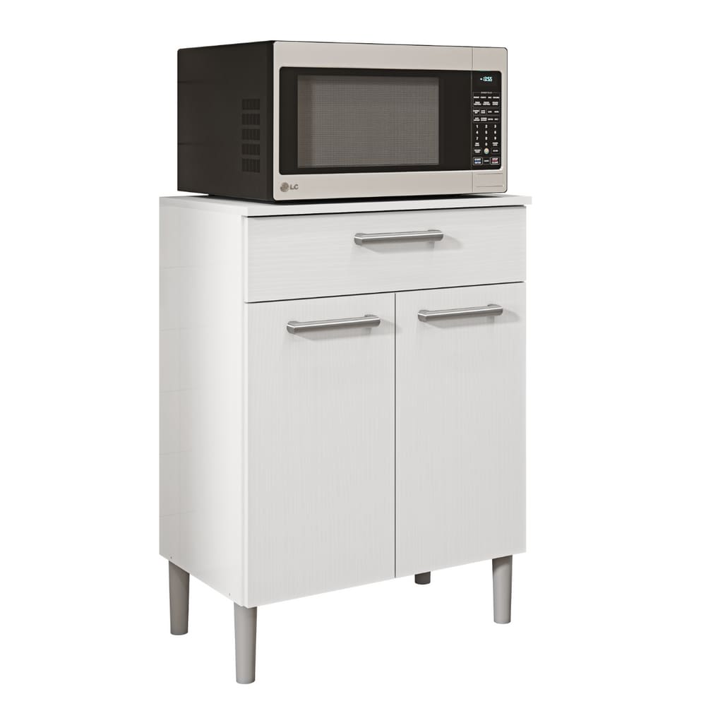 Balcão de Cozinha para Microondas Valência Branco