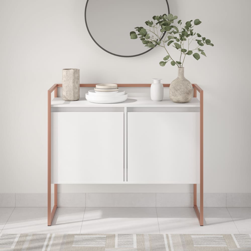 Buffet Industrial 2 Portas SP Branco Cobre