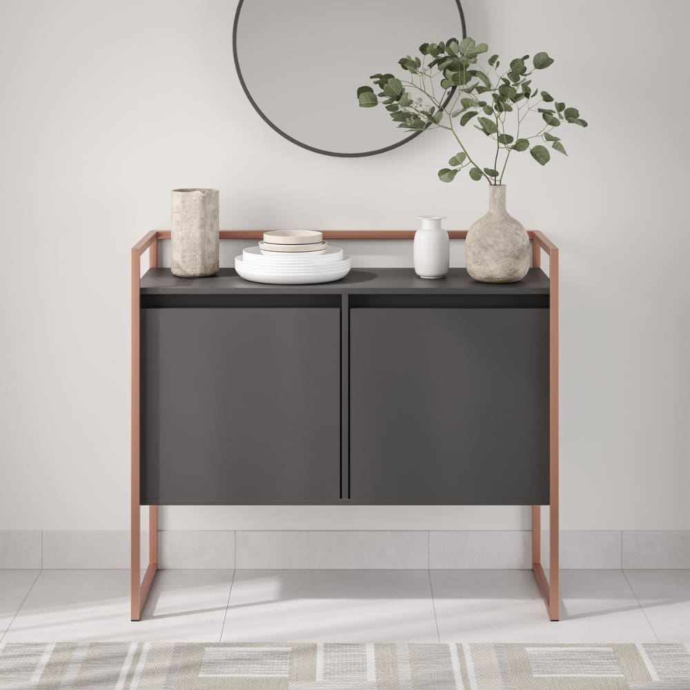 Buffet Industrial 2 Portas SP Preto Cobre