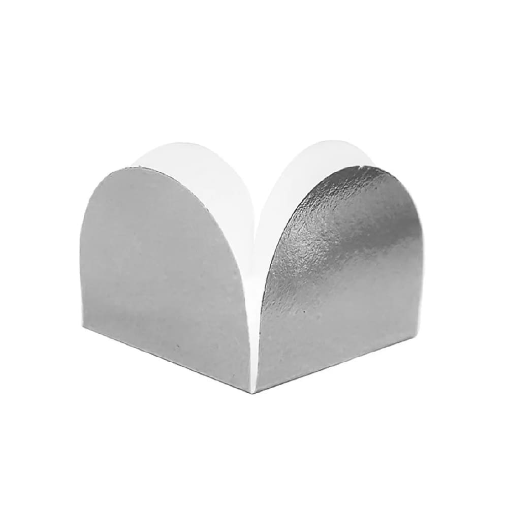 Forminha 4 Petalas Metal Prata C/50 Marques
