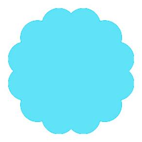 Fundo Chapado N. 7 Azul Bebe C/100 Curifest