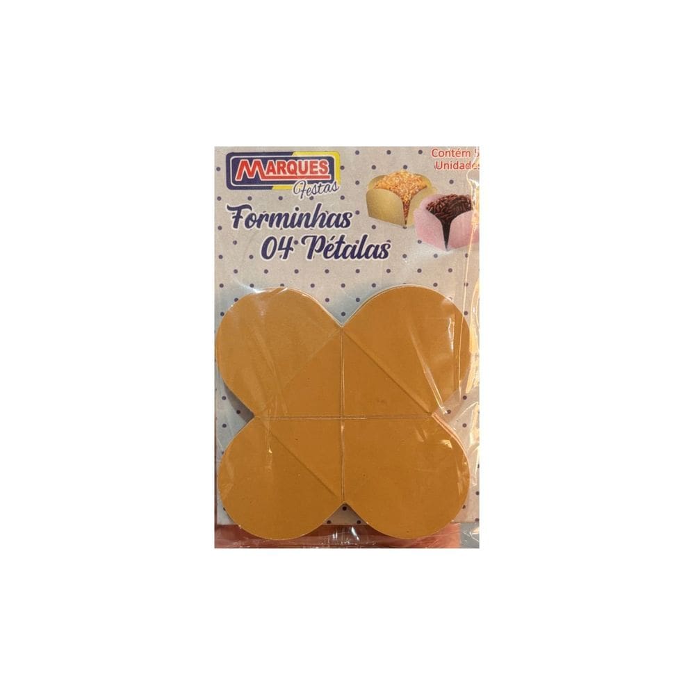 Forminha 4 Petalas Caramelo C/50 Marques