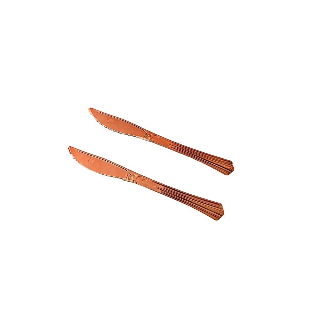 Faca Acrilico Cromado Rose C/8 Viggui
