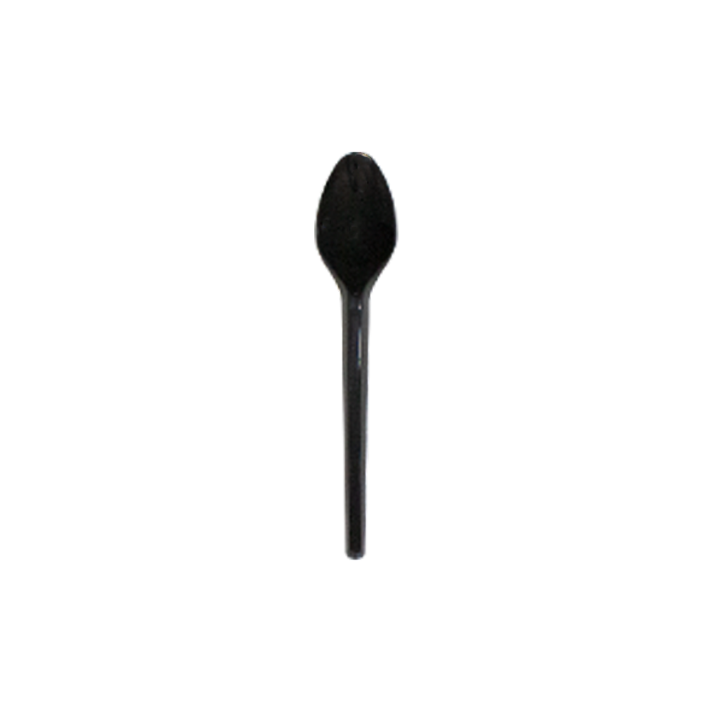 Colher Sobremesa Preto C/25 Forfest