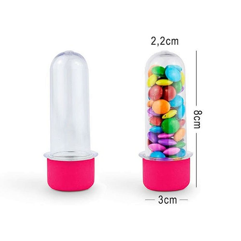 Mini Tubete Rosa Chiclete C/10 Toys