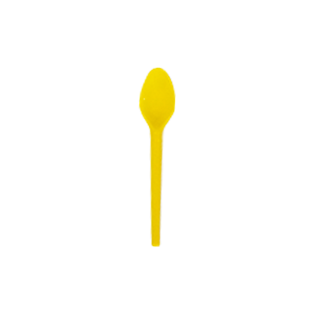 Colher Sobremesa Amarelo C/25 Forfest