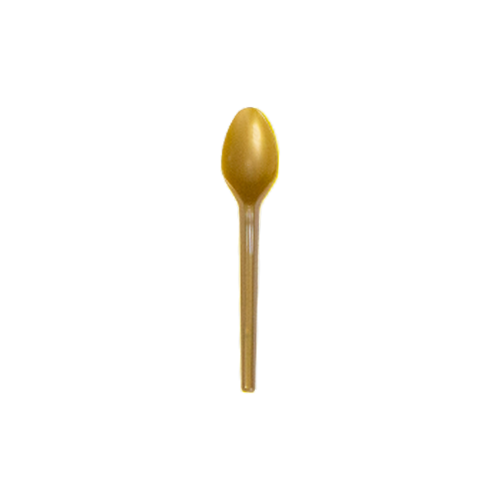 Colher Sobremesa Dourado C/25 Forfest