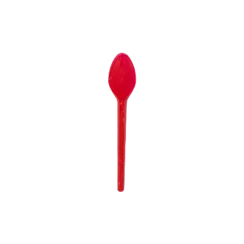 Colher Sobremesa Vermelho C/25 Forfest