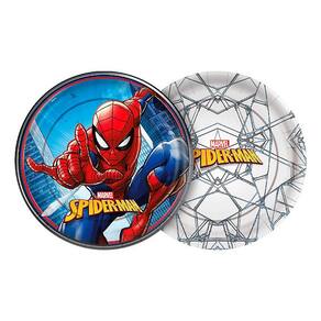 Prato Papel Homem Aranha C/8 Regina
