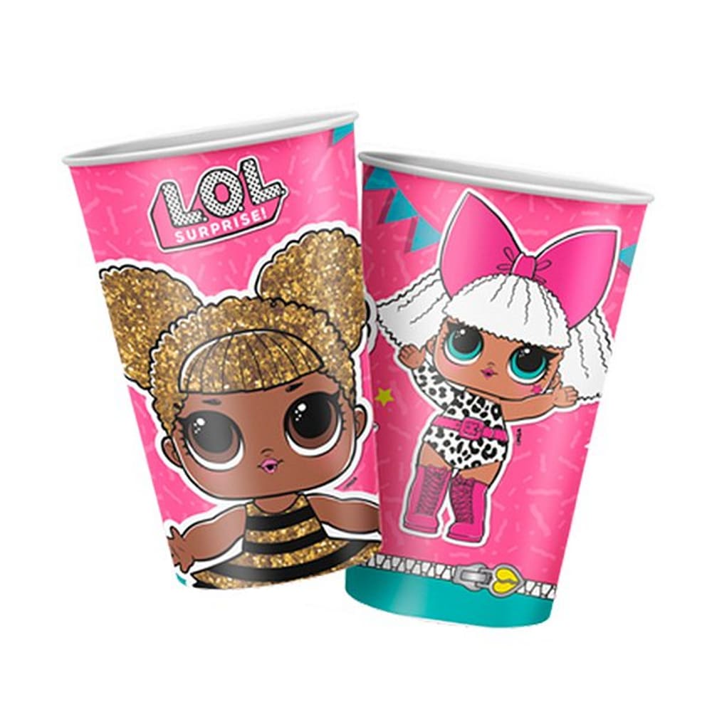Copo Papel 180ml Lol Surprise 2 C/8 Regina