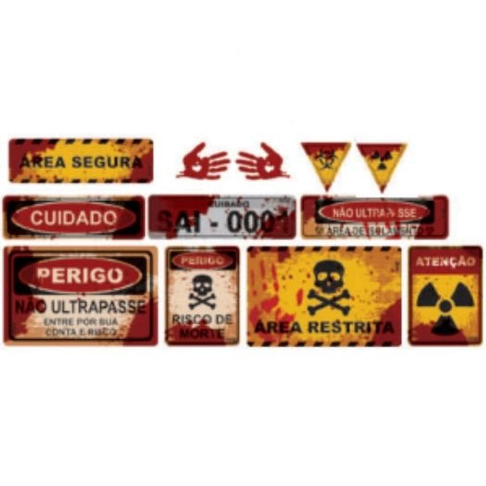 Kit Painel Eva Placa Halloween C/12 Piffer