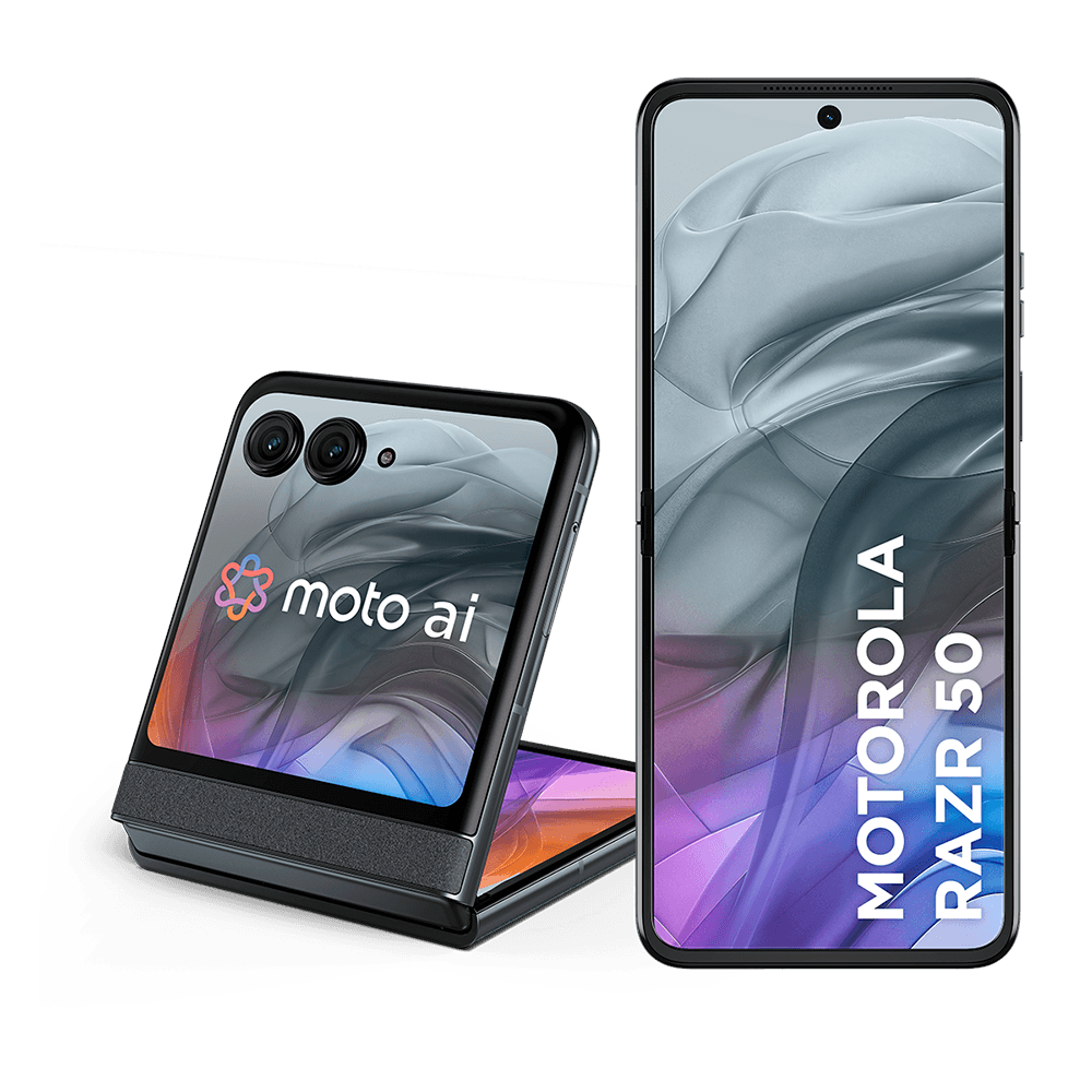 Smartphone Motorola Razr 50 - 512GB 24GB (12GB RAM+12GB Ram Boost) Tela dobrável 6,9" pOLED e externa 3,6” Moto AI camera IPX8